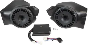 MB Quart MBQR-POD-2 RZR 8" Speakers, Kick Pods, Amplifier