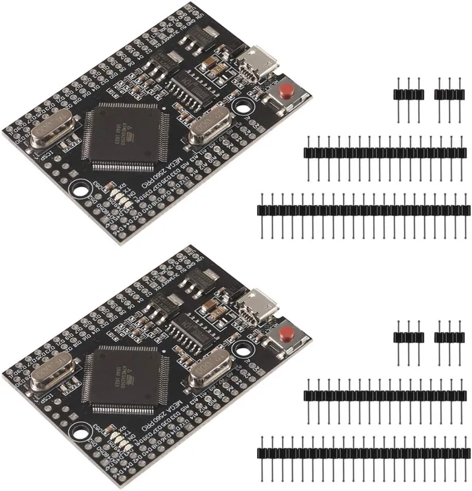 MEGA 2560 PRO Embed CH340G/ATMEGA2560-16AU Chip with Male Pin headers Compatible for Arduino Mega2560 Module (2pcs)