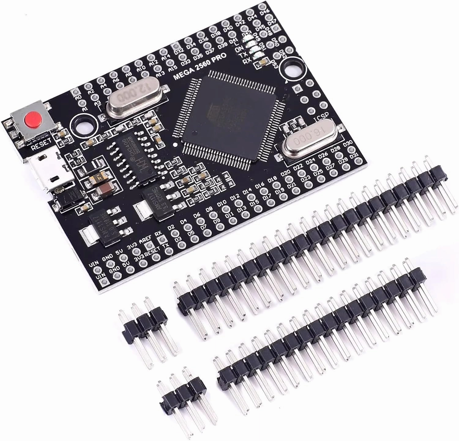 MEGA 2560 PRO Embed CH340G/ATMEGA2560-16AU Pro Mega Module with Male Pinheader