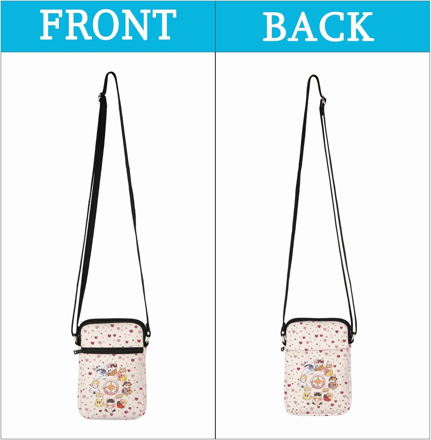 MEIKIUP Stay Fandom Tote Bag K-POP Group Gift K-POP Idol Fans Shoulder Bag Character Bag K-POP Music Lover Merch