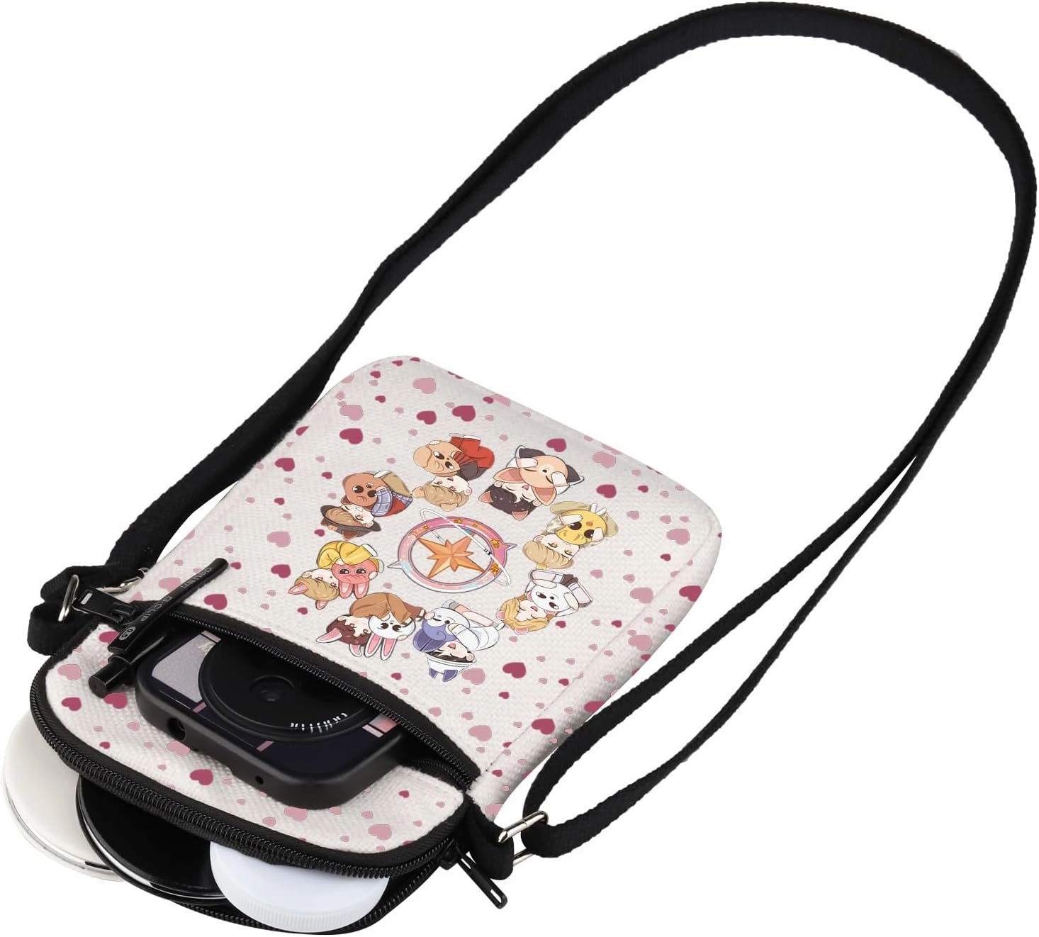 MEIKIUP Stay Fandom Tote Bag K-POP Group Gift K-POP Idol Fans Shoulder Bag Character Bag K-POP Music Lover Merch