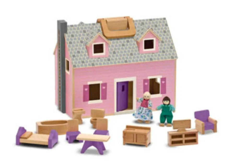Melissa & Doug - Fold & Go Dollhouse