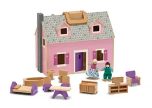 Melissa & Doug - Fold & Go Dollhouse