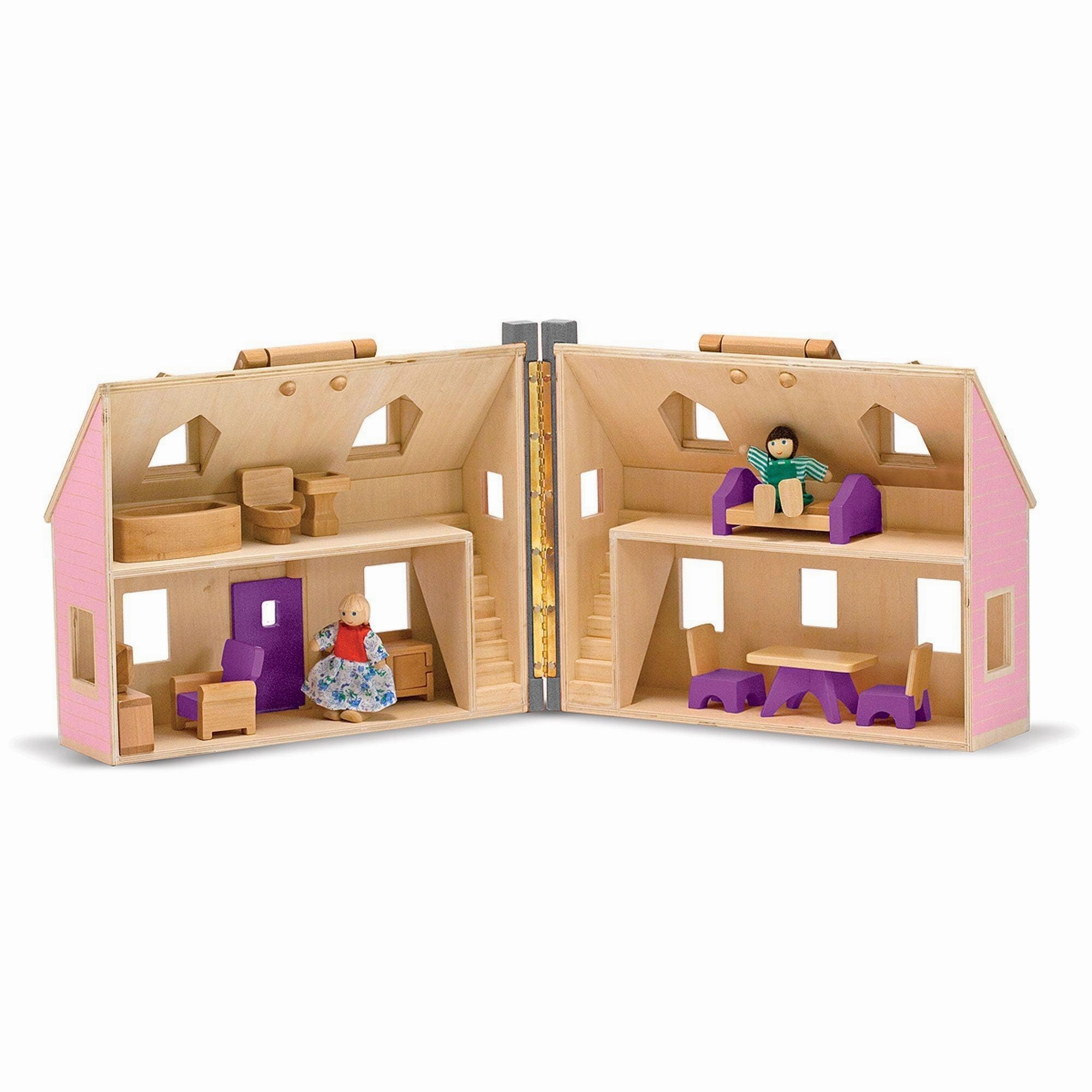 Melissa & Doug Fold & Go Mini Dollhouse
