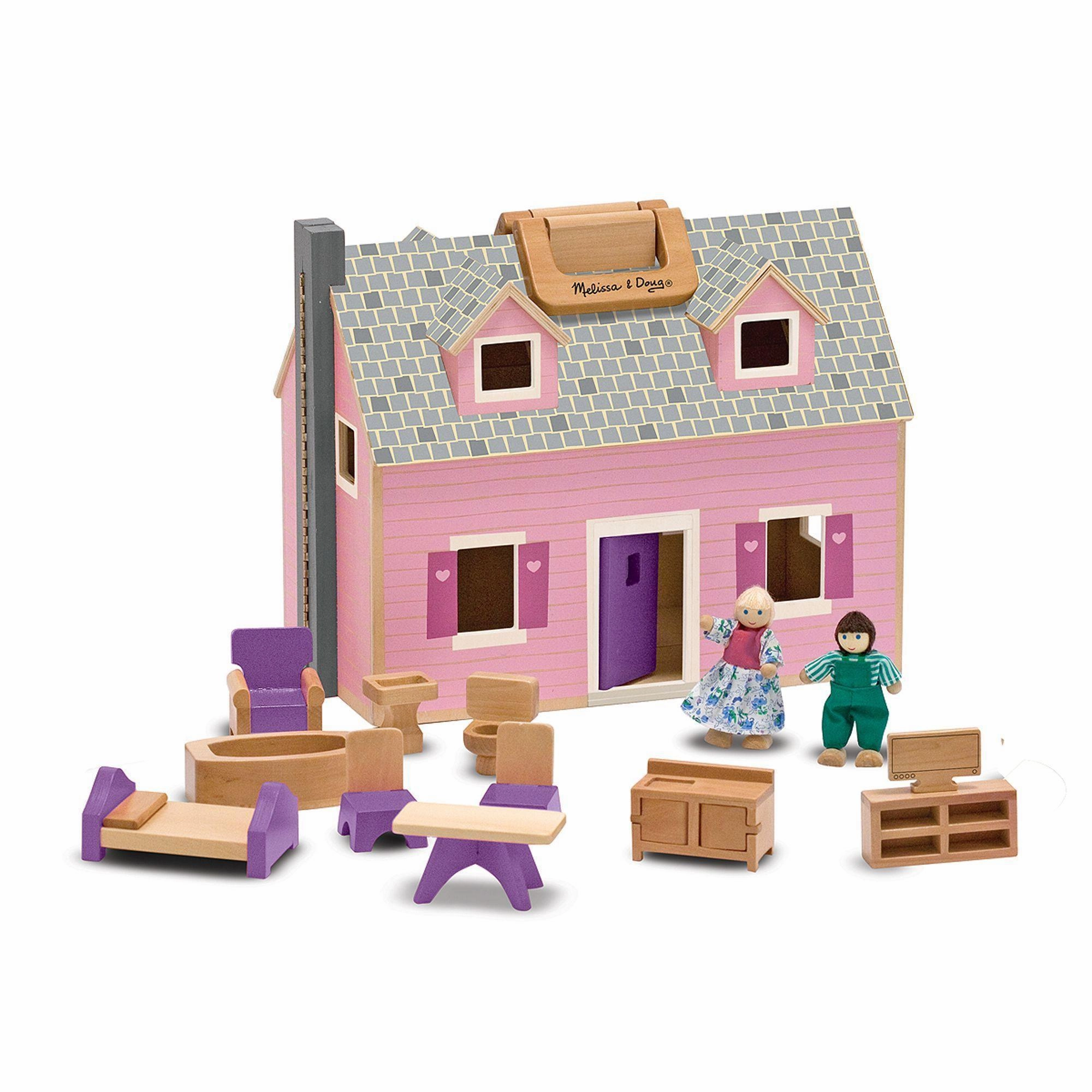 Melissa & Doug Fold & Go Mini Dollhouse
