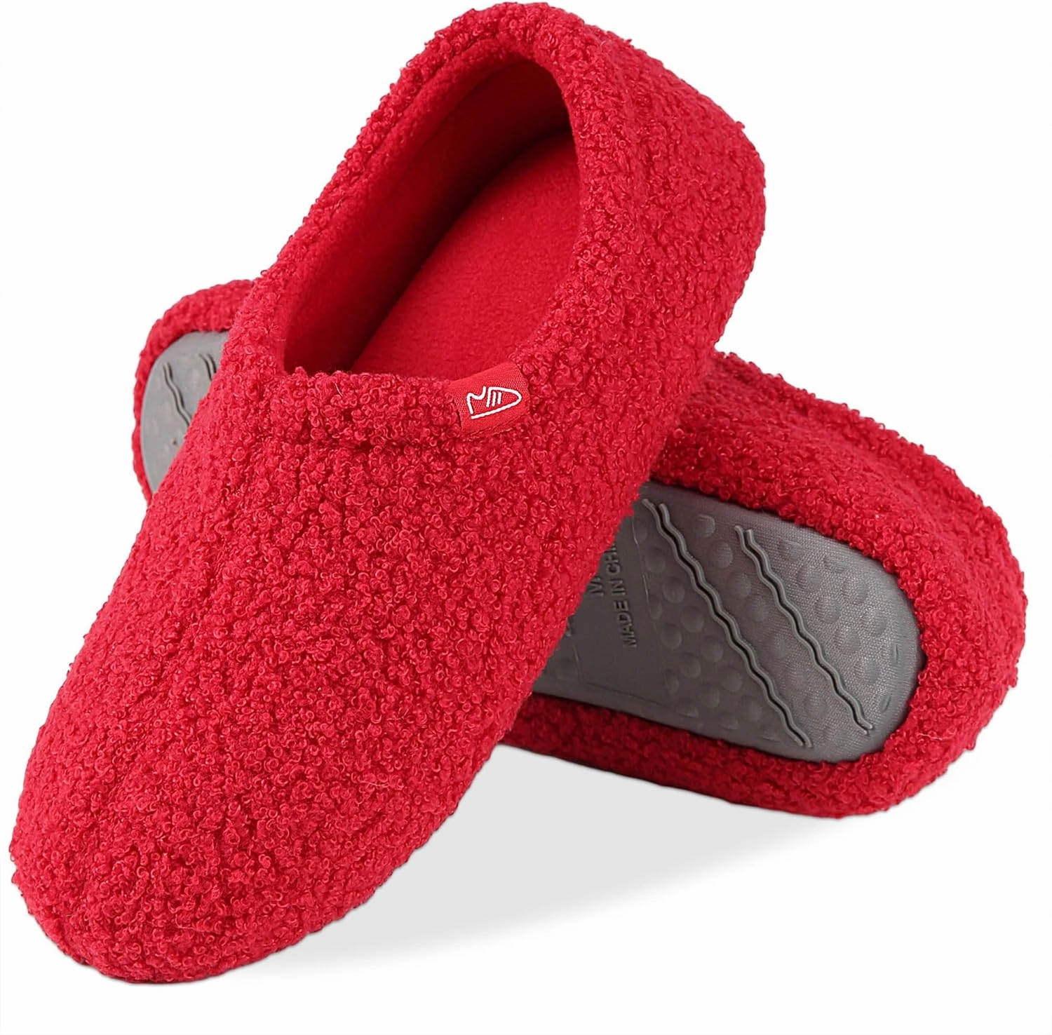 Memory Foam Slippers Indoor Women's Curly Fleece Home Shoes Soft Warm House Slippers