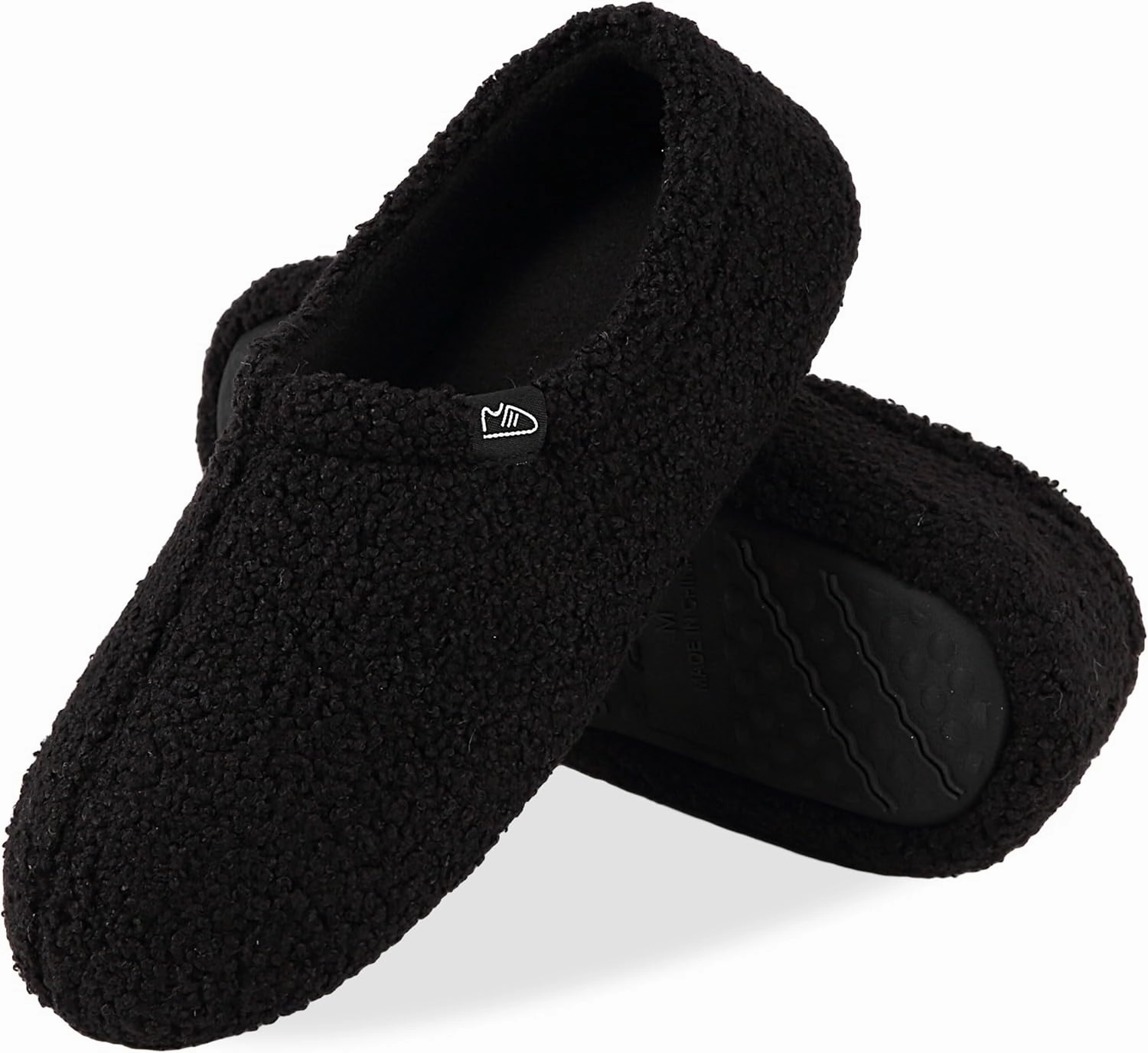 Memory Foam Slippers Indoor Women's Curly Fleece Home Shoes Soft Warm House Slippers