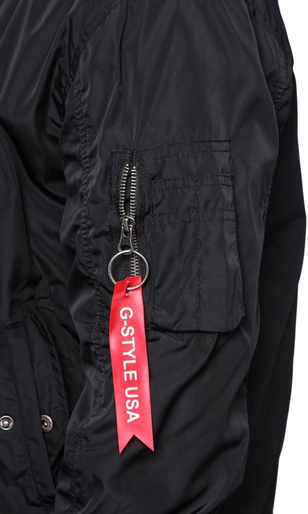 Men's Contrast Lightweight Bomber Flight Jacket