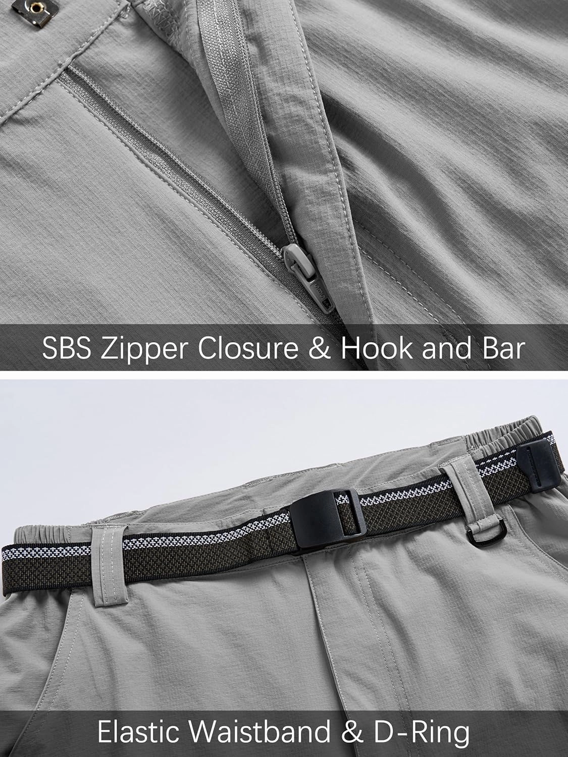 Men's Hiking Cargo Work Pants Lightweight Waterproof Quick Dry Camping Fishing Travel Outdoor Pants