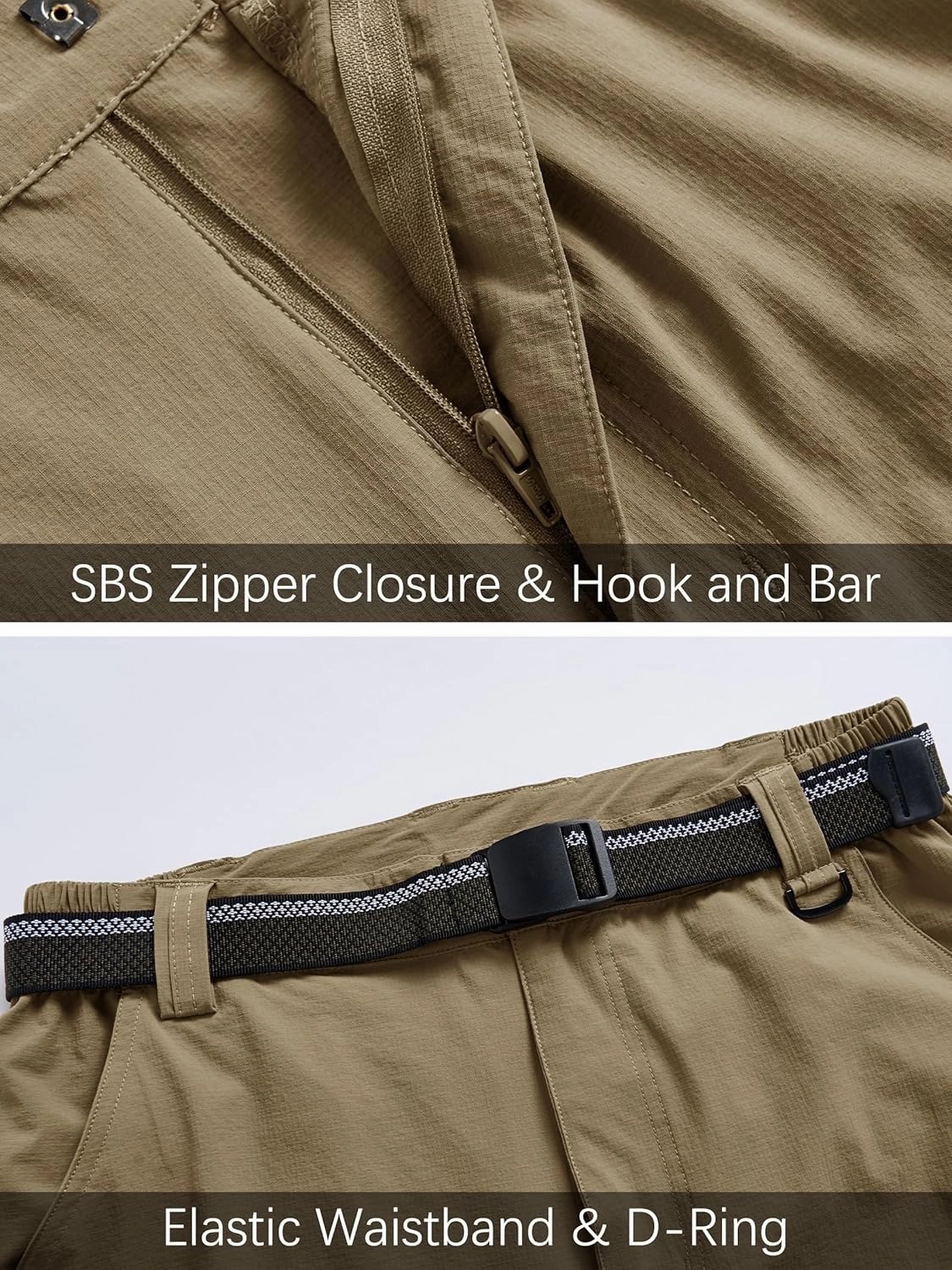 Men's Hiking Cargo Work Pants Lightweight Waterproof Quick Dry Camping Fishing Travel Outdoor Pants