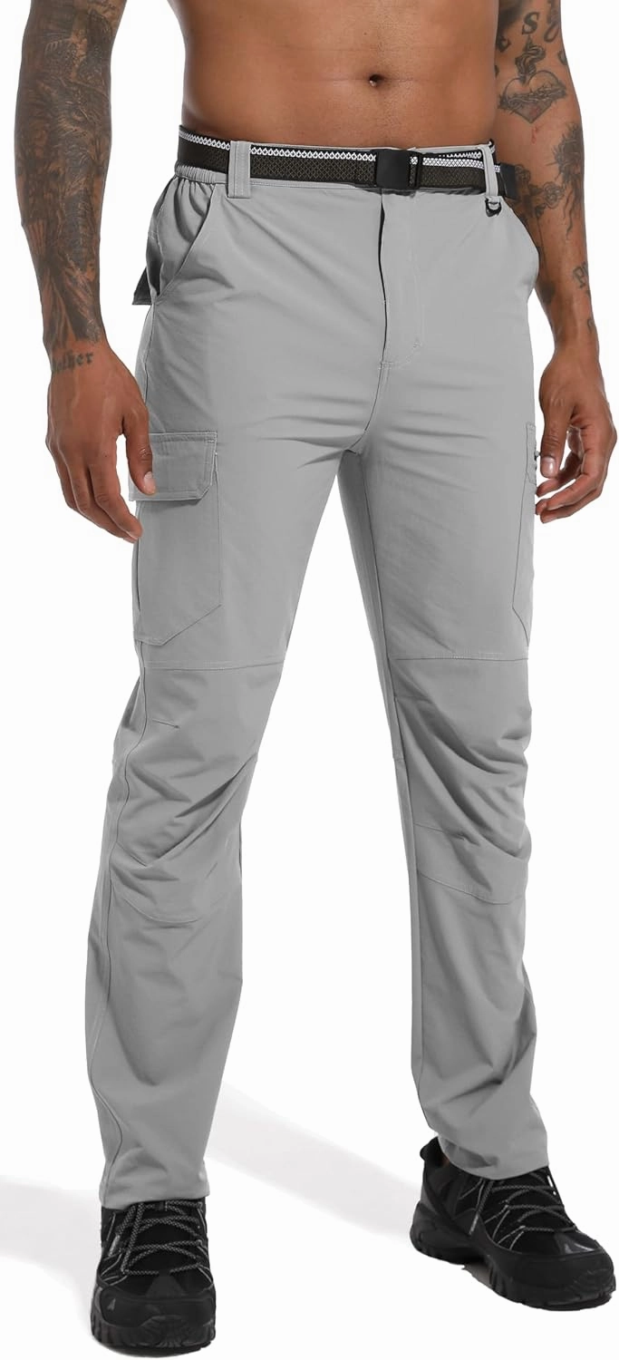 Men's Hiking Cargo Work Pants Lightweight Waterproof Quick Dry Camping Fishing Travel Outdoor Pants