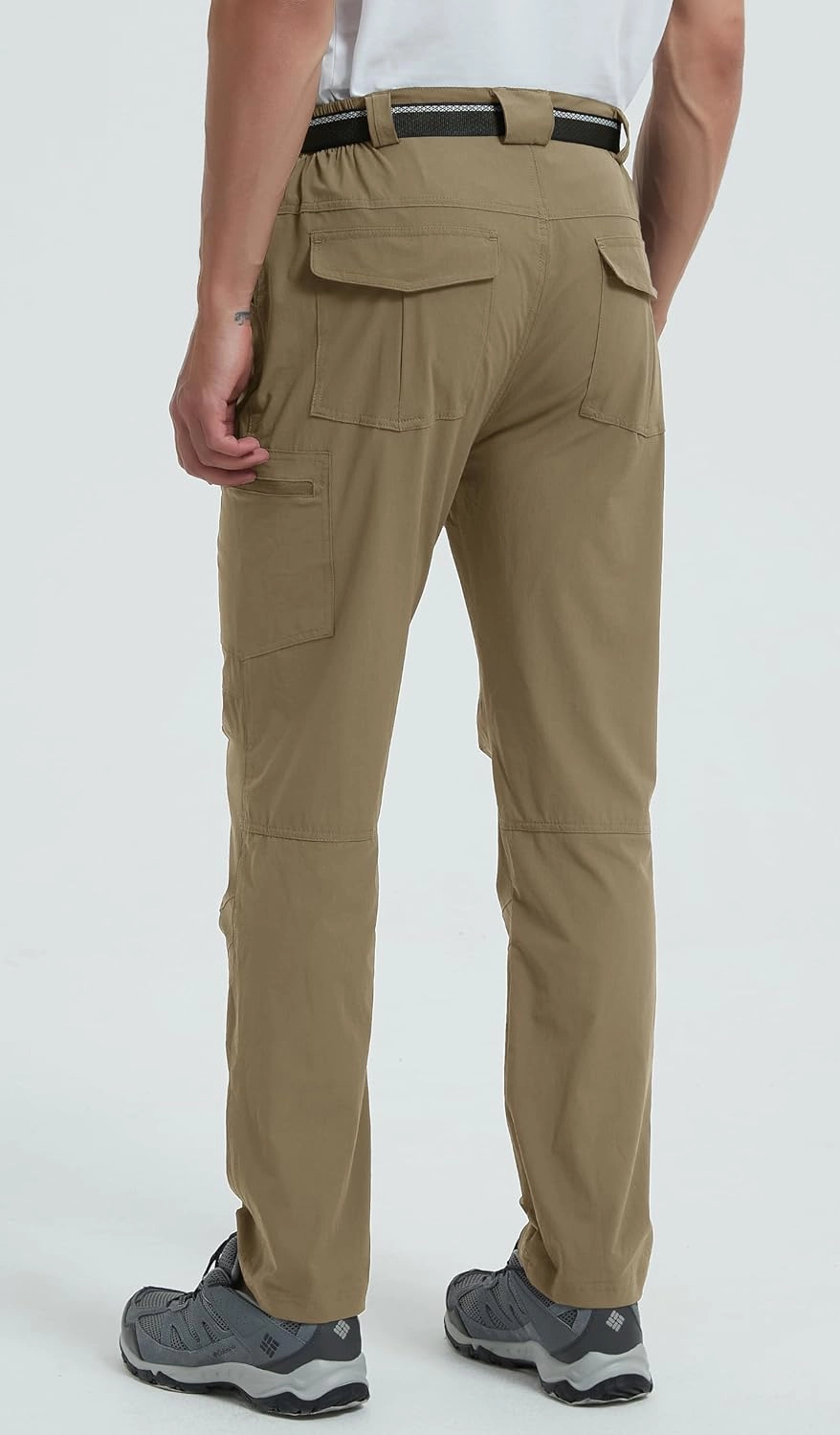 Men's Hiking Tactical Cargo Work Pants Quick Dry Waterproof Lightweight Travel Fishing Camping Outdoor Pants