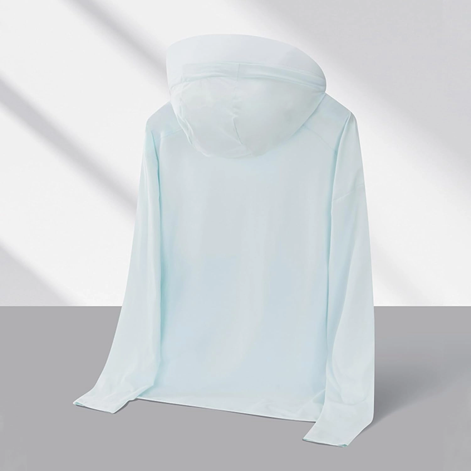 Men's Hooded UPF 50  Sun Protection Stretch Quick Dry Shirt Long Sleeve Lightweight Zipper Comfort Tops with Hood
