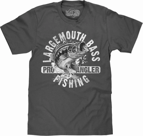 Men's Largemouth Bass Fishing Shirt - Pro Angler Bass Fisherman T-Shirt
