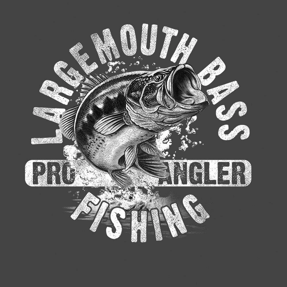Men's Largemouth Bass Fishing Shirt - Pro Angler Bass Fisherman T-Shirt