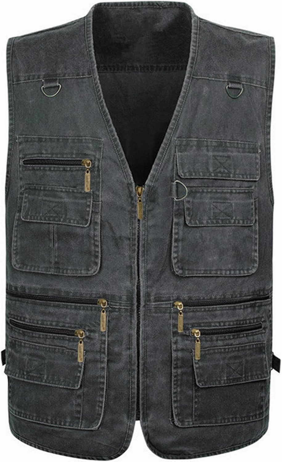 Men's Lightweight Utility Fishing Vest V Neck Safari Photographer Vests