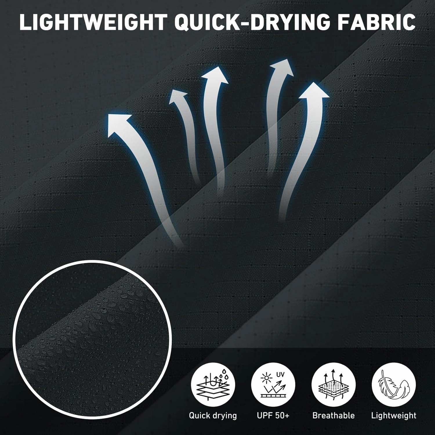 Men's Safari Hiking UPF 50  UV Long Sleeve Work Shirt Lightweight Quick Dry Cooling Outdoor Sun Protection Fishing Shirts