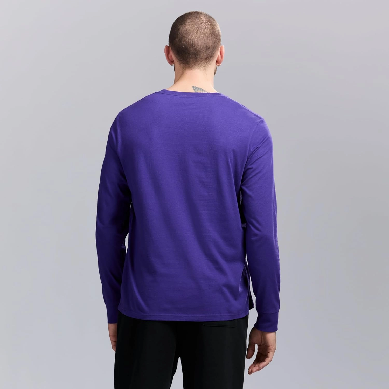 Men's X NBA Officially Licensed Graphic Long Sleeve Lightweight Crew Neck Cotton Team T-Shirt