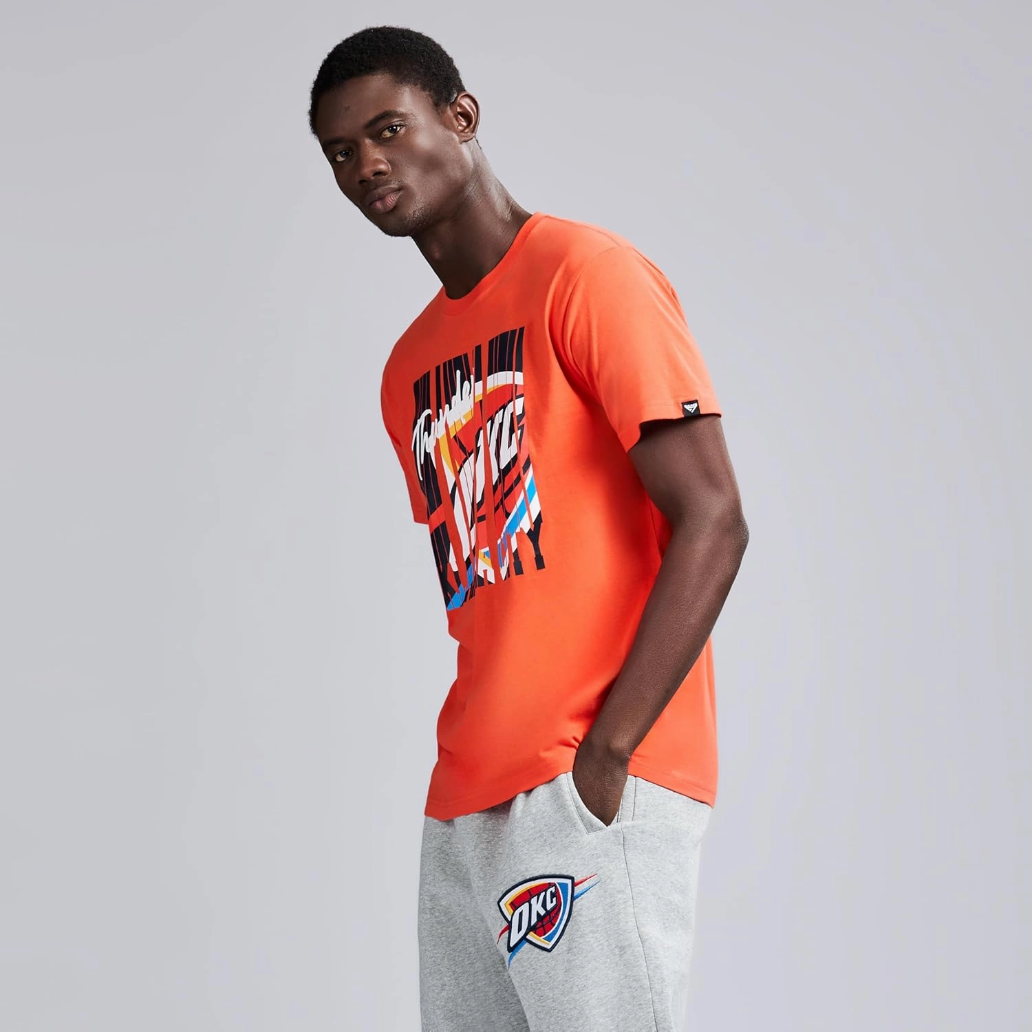 Men's X NBA Officially Licensed Graphic Short Sleeve Lightweight Crew Neck Cotton Team T-Shirt