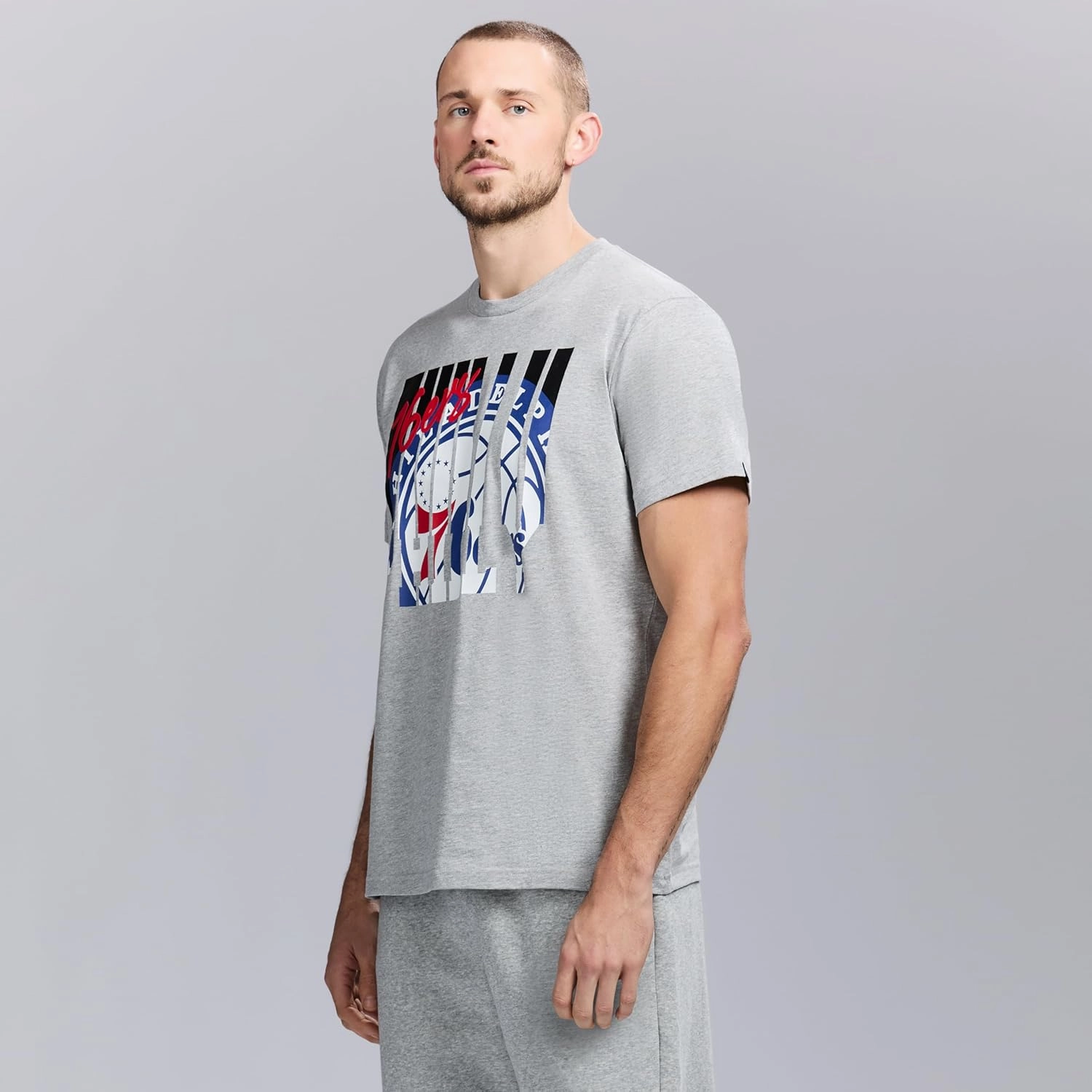 Men's X NBA Officially Licensed Graphic Short Sleeve Lightweight Crew Neck Cotton Team T-Shirt