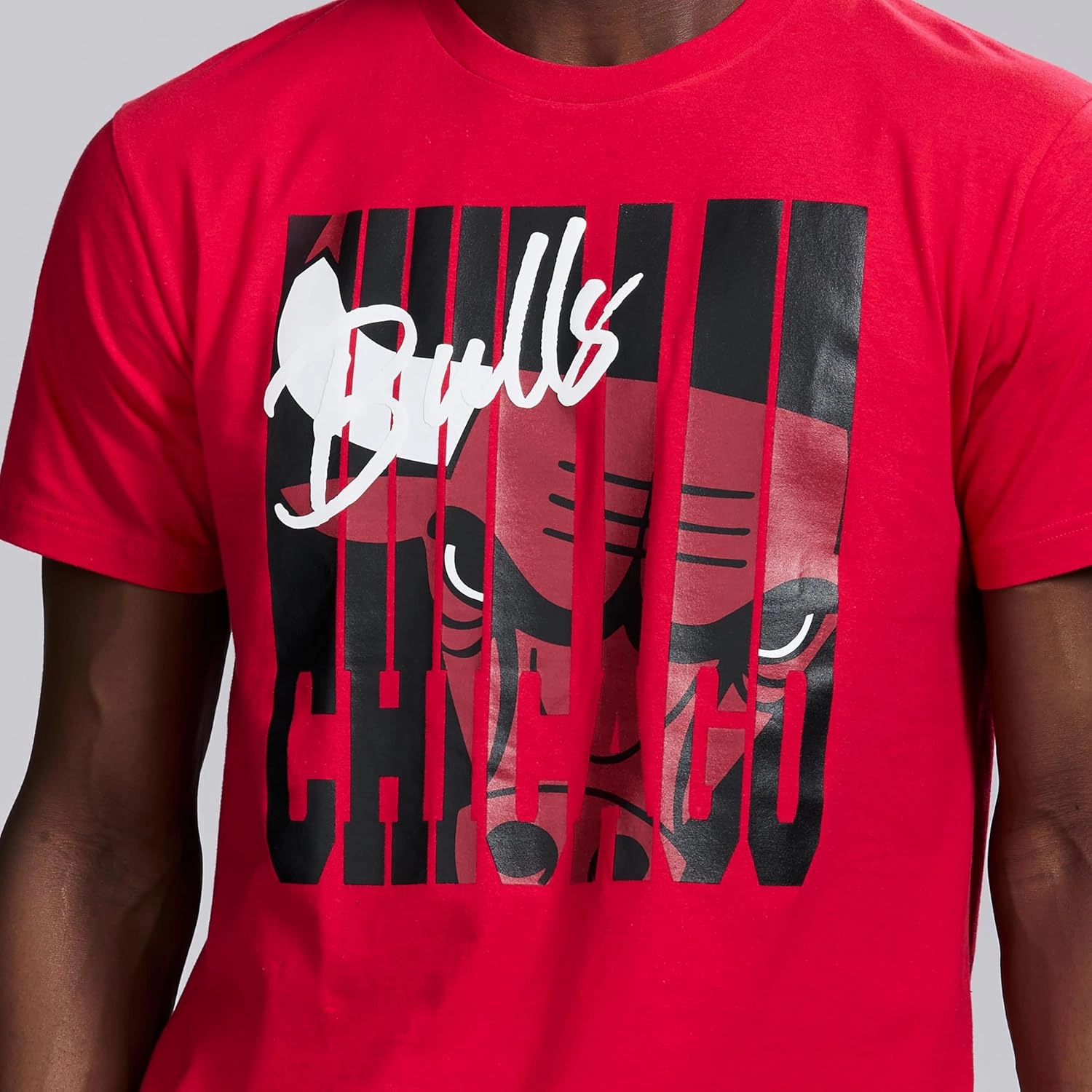 Men's X NBA Officially Licensed Graphic Short Sleeve Lightweight Crew Neck Cotton Team T-Shirt