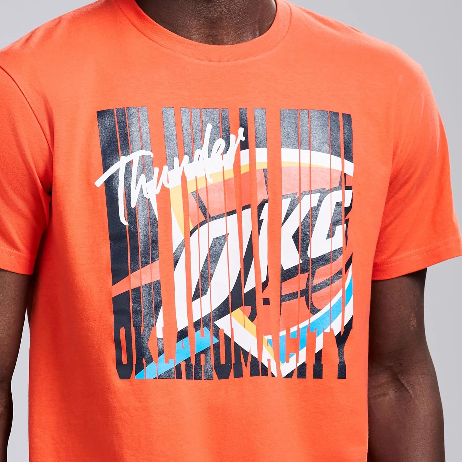 Men's X NBA Officially Licensed Graphic Short Sleeve Lightweight Crew Neck Cotton Team T-Shirt
