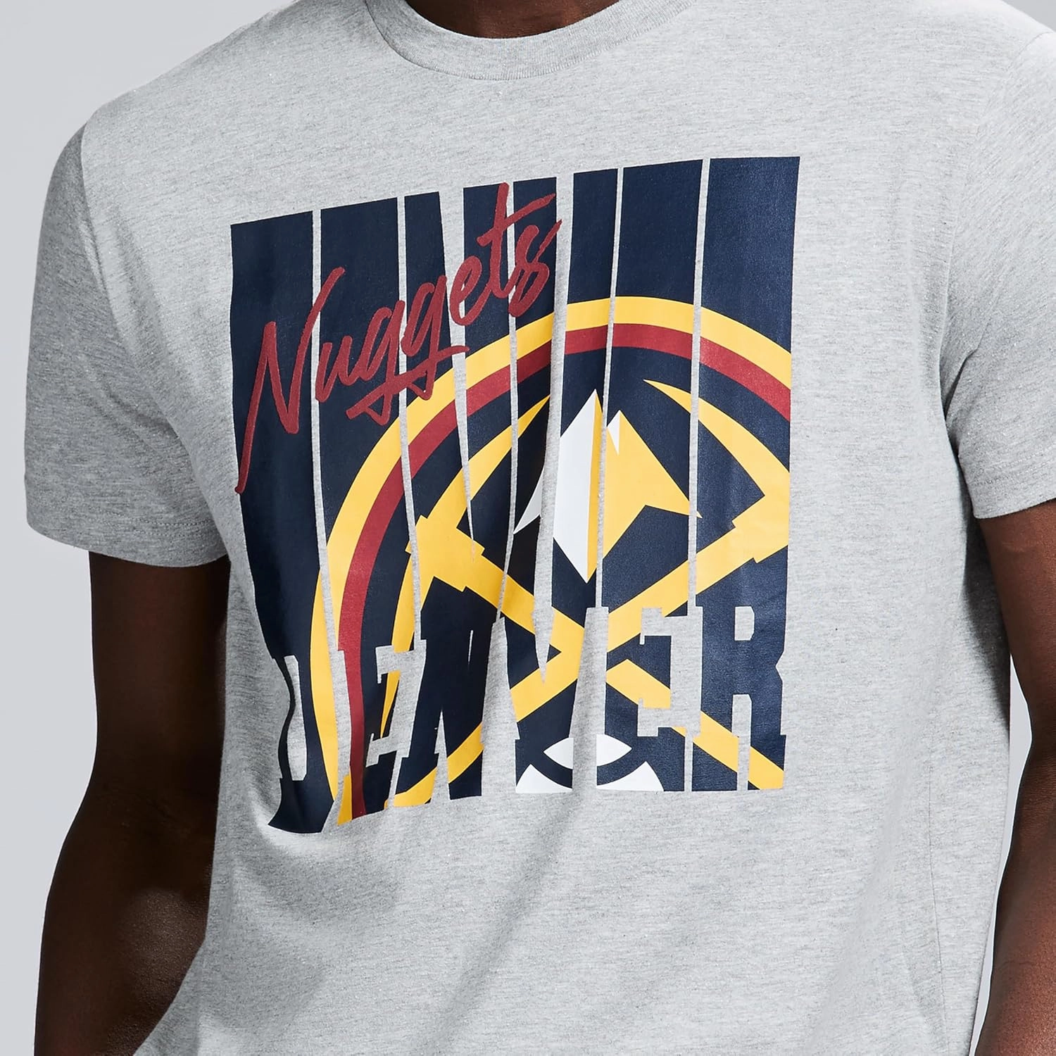 Men's X NBA Officially Licensed Graphic Short Sleeve Lightweight Crew Neck Cotton Team T-Shirt