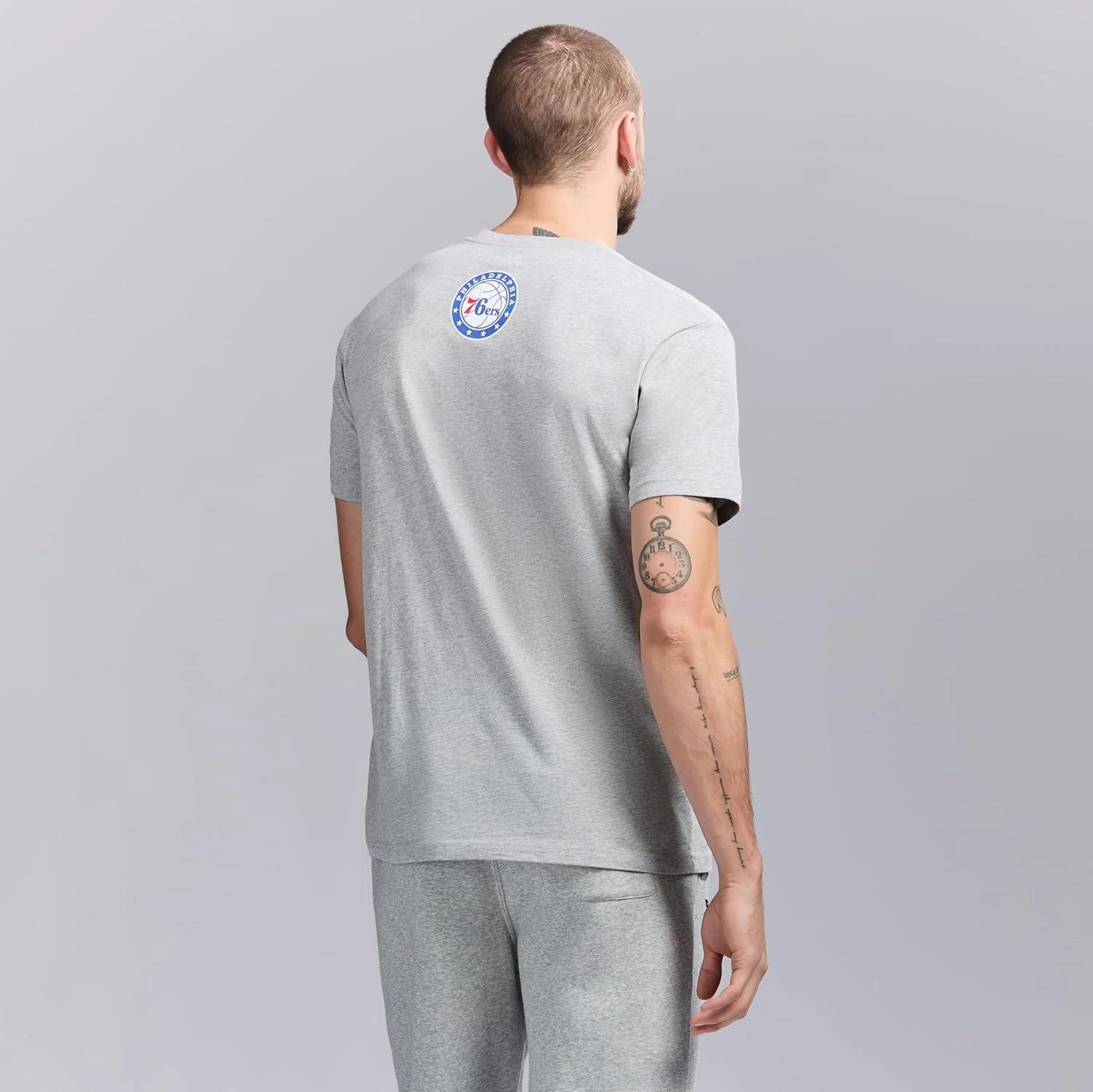 Men's X NBA Officially Licensed Graphic Short Sleeve Lightweight Crew Neck Cotton Team T-Shirt