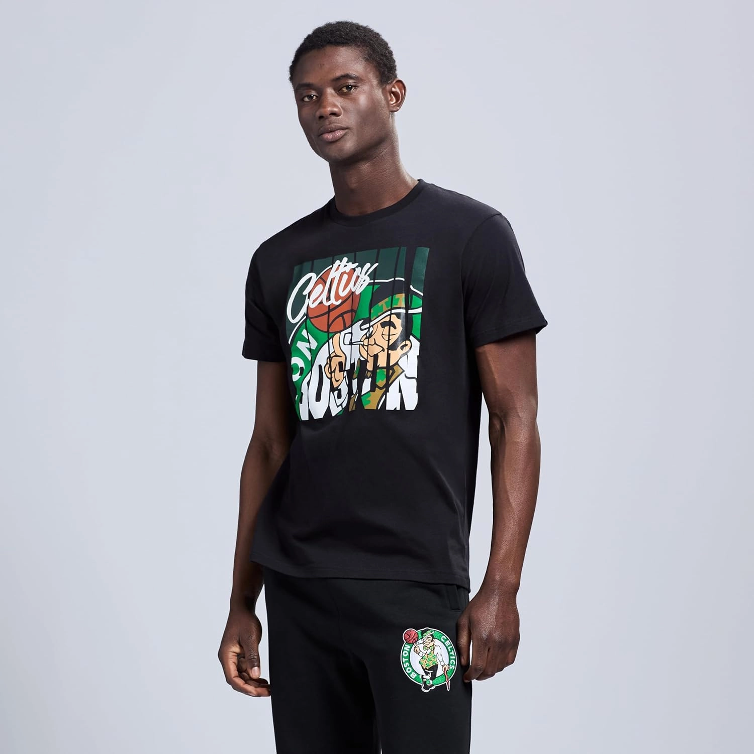Men's X NBA Officially Licensed Graphic Short Sleeve Lightweight Crew Neck Cotton Team T-Shirt