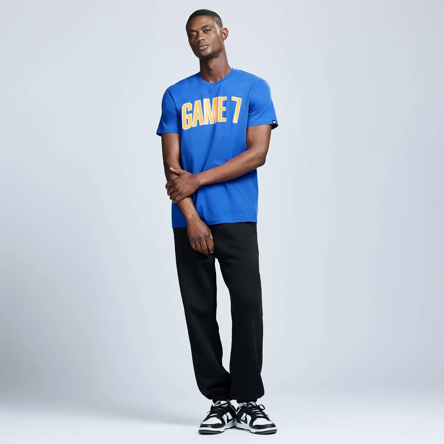 Men's Short Sleeve Lightweight Graphic Logo Crew Neck Cotton T-Shirt