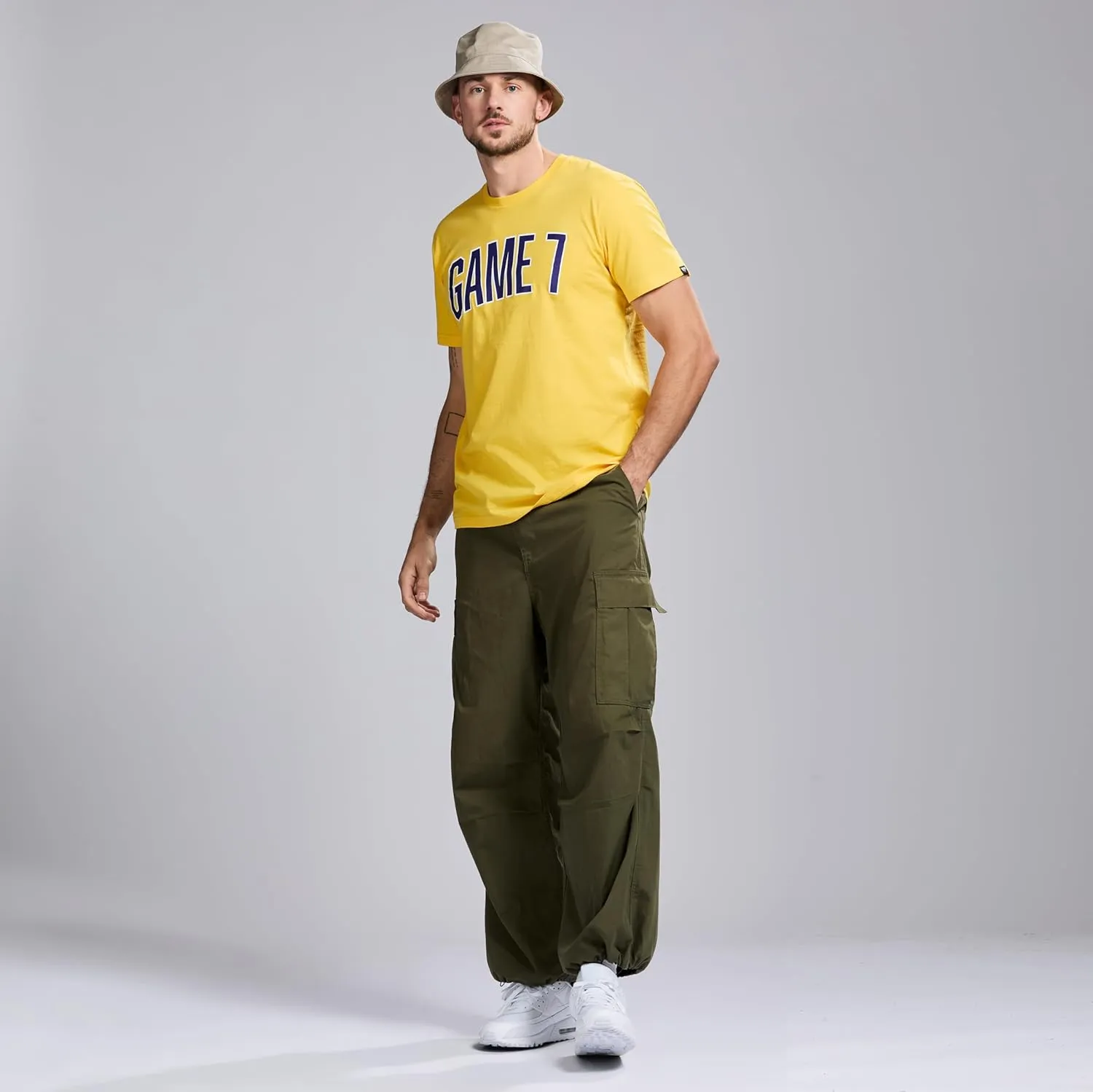 Men's Short Sleeve Lightweight Graphic Logo Crew Neck Cotton T-Shirt
