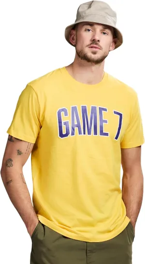 Men's Short Sleeve Lightweight Graphic Logo Crew Neck Cotton T-Shirt