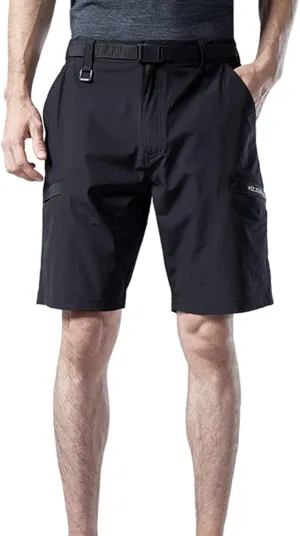 Mens Shorts Cargo Waistband Multi Pockets Solid Utility Tooling Shorts Regular Big and Tall Work Utility Shorts