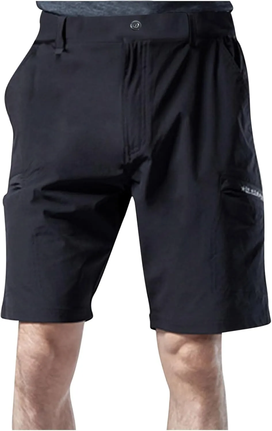 Men's Shorts Casual Cotton Buckle Zipper Multi Pocket Cargo Shorts 6 Inch Inseam Regular Big and Tall Work Shorts