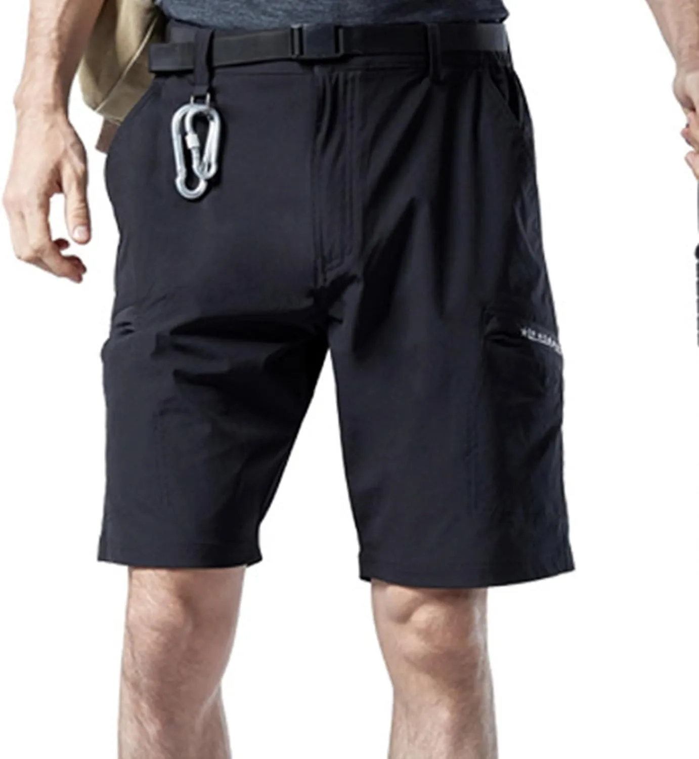 Men's Shorts Casual Cotton Buckle Zipper Multi Pocket Cargo Shorts 6 Inch Inseam Regular Big and Tall Work Shorts