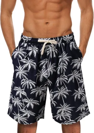 Men's Swim Trunks Quick Dry Bathing Suit Short Fashion Tether Pocket Board Short Pant Swimwear Bathing Suits Funny