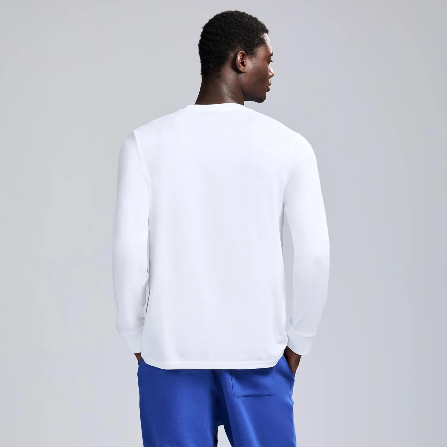 Men's X NBA Officially Licensed Graphic Long Sleeve Lightweight Crew Neck Cotton Team T-Shirt