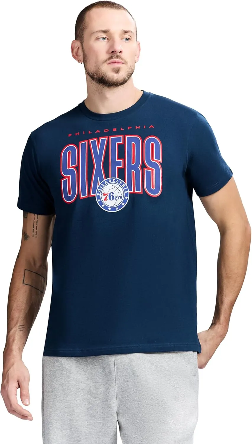 Men's X NBA Officially Licensed Graphic Short Sleeve Lightweight Classic Crew Neck Cotton T-Shirt
