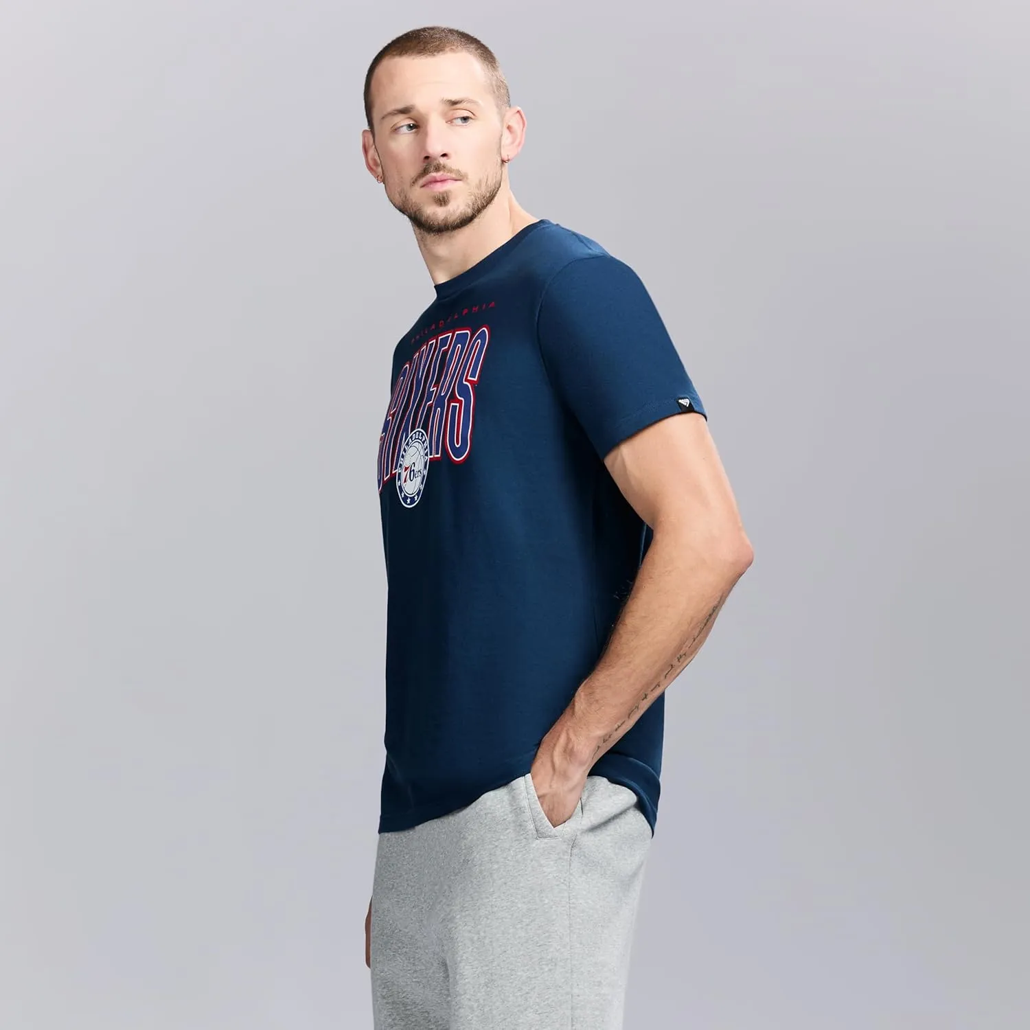 Men's X NBA Officially Licensed Graphic Short Sleeve Lightweight Classic Crew Neck Cotton T-Shirt