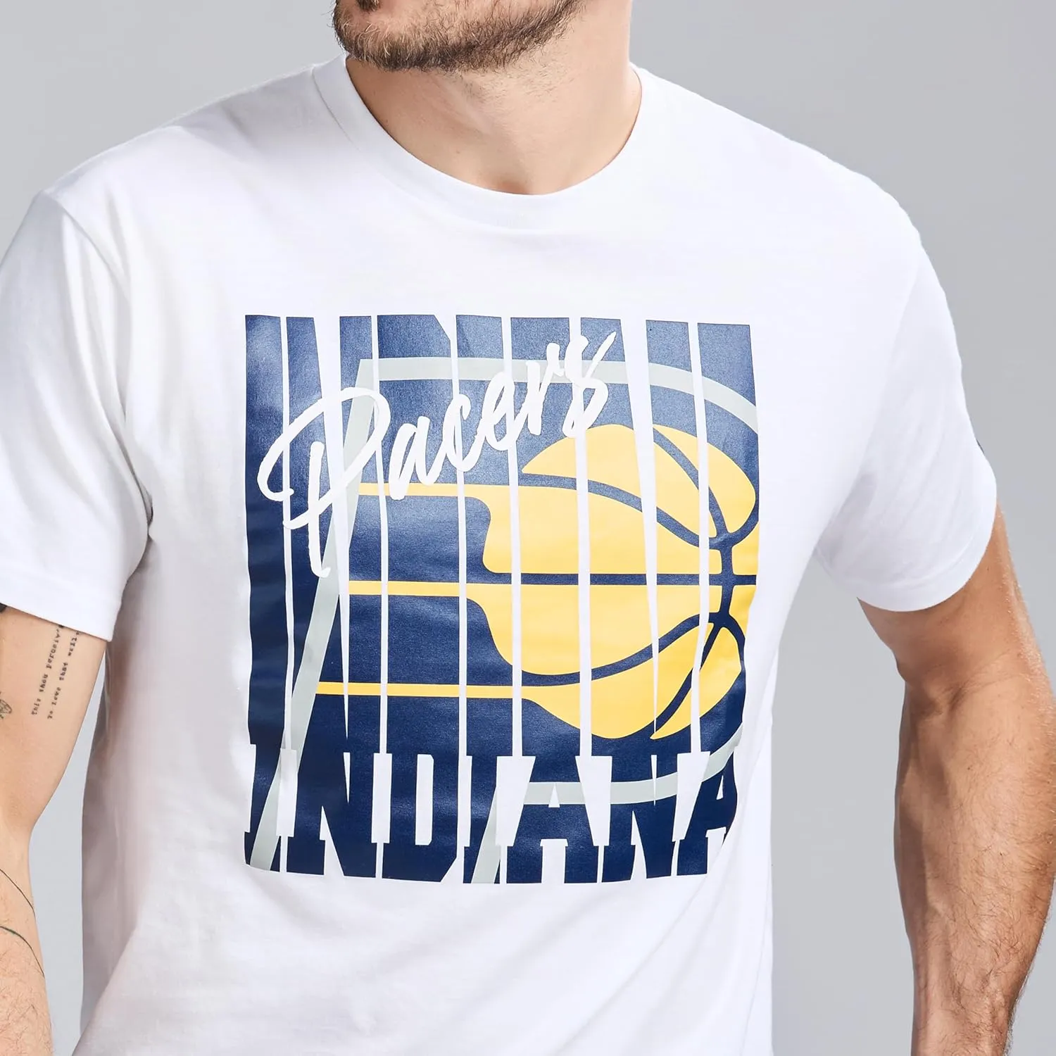 Men's X NBA Officially Licensed Graphic Short Sleeve Lightweight Crew Neck Cotton Team T-Shirt
