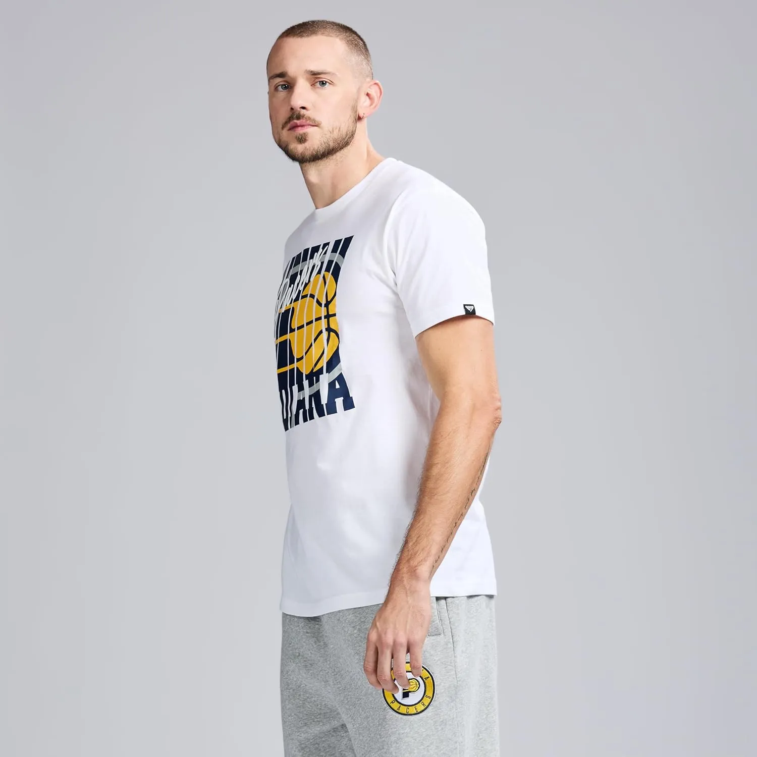 Men's X NBA Officially Licensed Graphic Short Sleeve Lightweight Crew Neck Cotton Team T-Shirt
