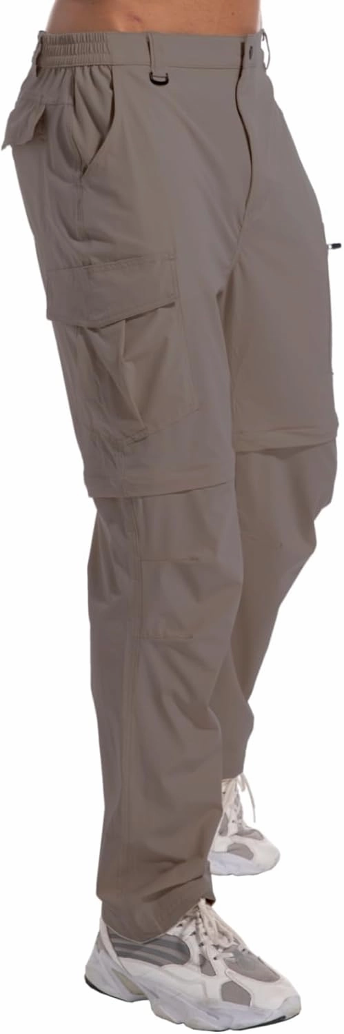 Mens Outdoor Hiking Pants Convertible Lightweight Water Resistant Quick Dry Zip Off Fishing Travel Camping Tactical Pants