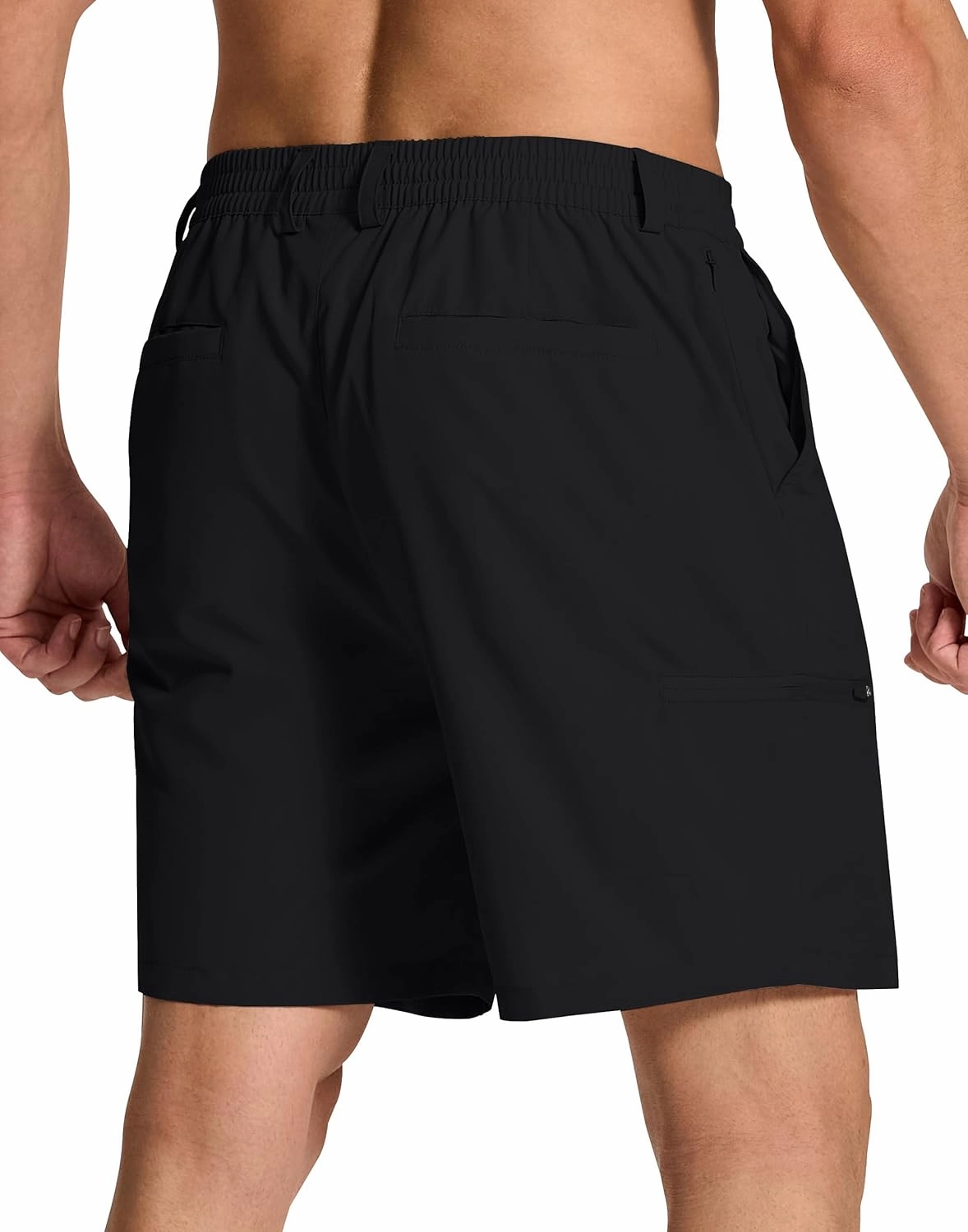 Mens Stretch Golf Shorts with 6 Pockets Dry Fit 7 Inch Inseam Lightweight Dress for Hiking Work Casual