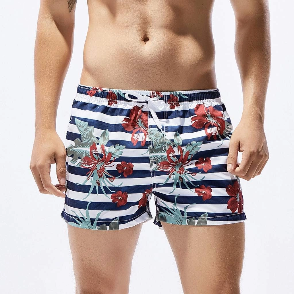 Mens Swim Trunks Trunks with Quick Dry Beach Shorts with Pockets Swim Trunks Men Mens Swim Trunks Summer Cool Quick