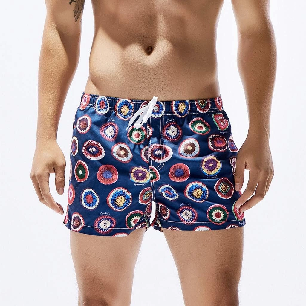 Mens Swim Trunks Trunks with Quick Dry Beach Shorts with Pockets Swim Trunks Men Mens Swim Trunks Summer Cool Quick