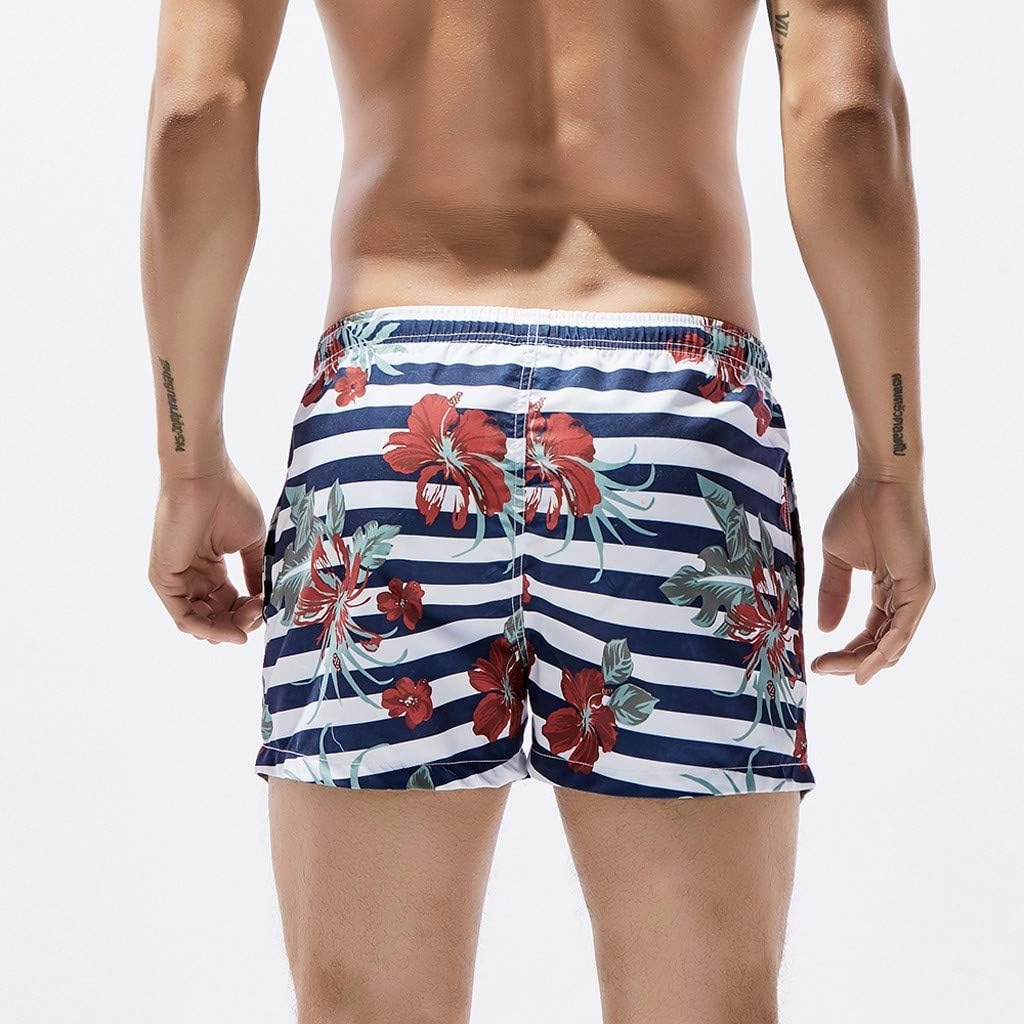 Mens Swim Trunks Trunks with Quick Dry Beach Shorts with Pockets Swim Trunks Men Mens Swim Trunks Summer Cool Quick