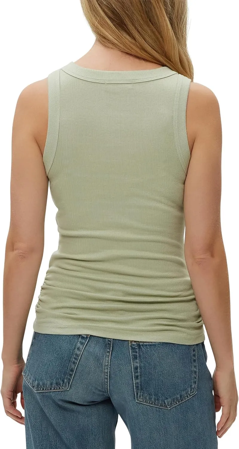Michael Stars Women's Halley Ruched Side Tank