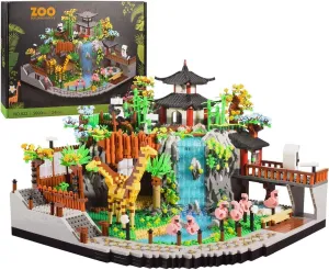 Micro Mini Blocks Desert Zoo Blocks Desert Zoo Building Set, 5000 PCS Zoo Architecture Model Building Block Kit, MOC Mini Bricks Construction Educational Toys Gift for Kids Adults