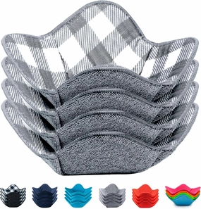 Microwave Bowl Cozy Holders for Hot Food Set of 4 Hot Pads for Bouillon Cups Multipurpose Heat Proof Plate Holder