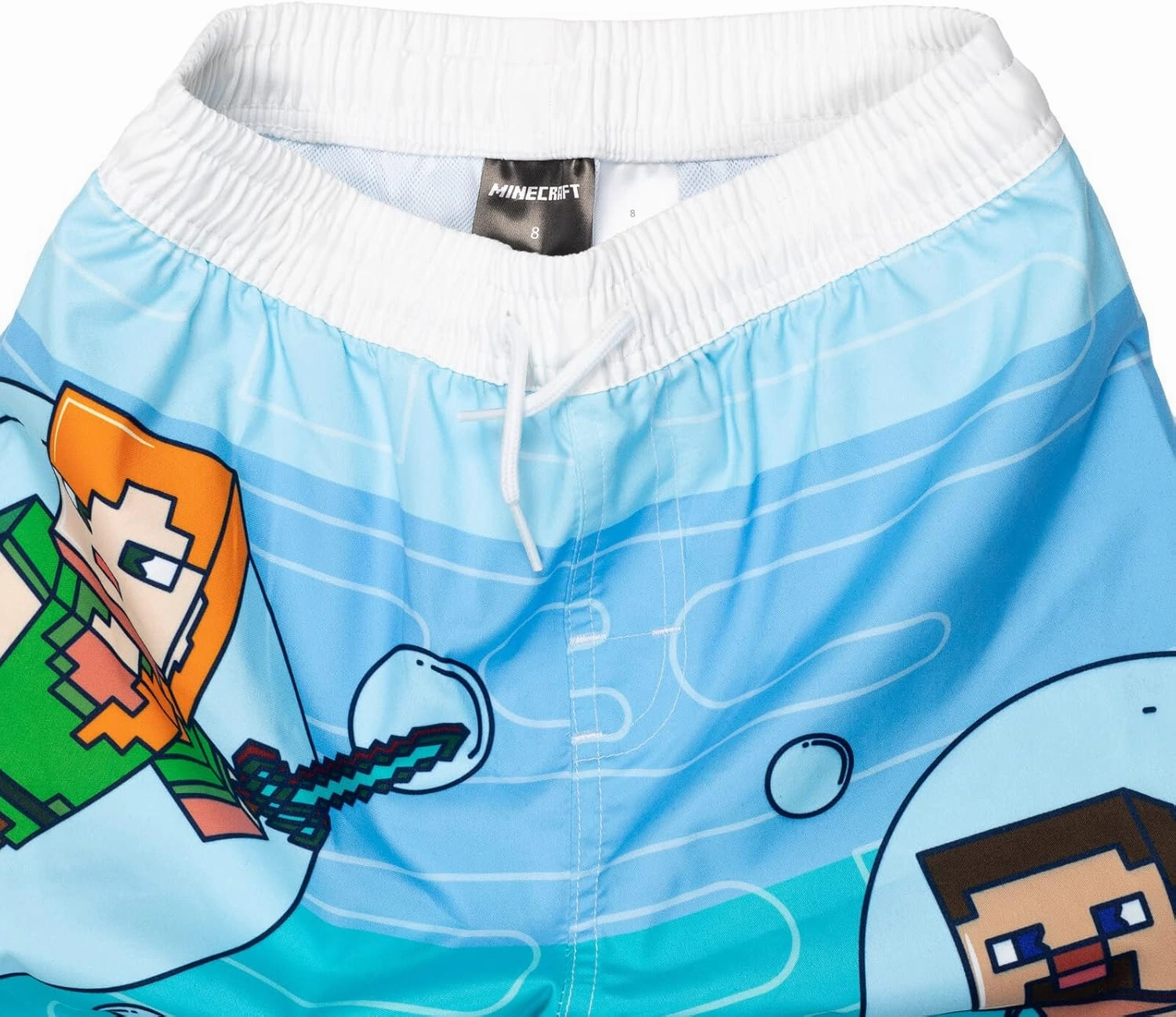Minecraft Zombie Creeper Alex Steve Rash Guard and Swim Trunks Outfit Set Little Kid to Big Kid